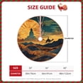 thumbnail image 2 of Xecao Sunset Desert Journey Pattern Christmas Tree Skirt Round Xmas Tree Mat Base Cover for Holiday Home Decorations-48", 2 of 6
