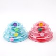 thumbnail image 3 of Cat Ball Toy Solid Color Plastic Cat Ball Pet Play Ball Kitten Interactive Toy, 3 of 10