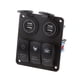 thumbnail image 2 of 3 Cuadrillas Del Barco Del Coche Conducido 4-usb De Enchufe Del Zócalo De Encendido Y Apagado Del Panel Interruptor, 2 of 7