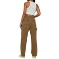 thumbnail image 3 of XINXIAOO Womens Trousers Women Casual Pants Brown Pants for Women Comfy Sweatpants Women Wide Legged Pants Summer Pants for Women 2025, 3 of 5