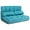 Blue, variant on Giantex Foldable Floor Sofa, 6-Position Adjustable Lounge Couch w/2 Pillows, Modern Mattress Video Gaming Lazy Man Suede Floor Seating Sofa for Bedroom, Living Room, Brown