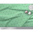thumbnail image 2 of Soimoi Tissu Crêpe polyester Vert Imprimé Paddy & Dots 1 Yard 42 Pouces de Large, 2 of 3