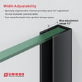 thumbnail image 5 of UKH07B 31-1/2 in. W x 80 in. H Frameless Fixed Shower Glass Panel with U-Channel in and 3/8 in. Clear Glass in Matte Black, 5 of 9