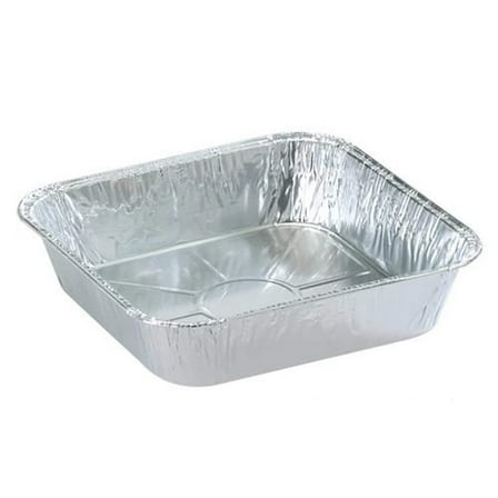 Disposable Aluminum 8" Square shallow Cake Baking Pan: 3CT