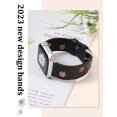 thumbnail image 6 of Wearlizer Floral Band Compatible with Apple Watch Band Women 41/40/38/45/44/42/46/49mm(Ultra) Cute Fancy Handmade Daisy Stitched Leather Designer Strap for iWatch Series 10/9/8/SE/7/6/5/4/3/2/1, 6 of 7