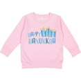 thumbnail image 2 of Inktastic Happy Hanukkah with Candles Toddler Sweatshirt, 2 of 4