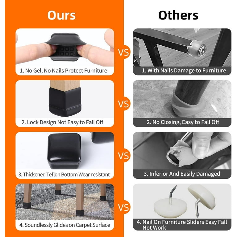 Square chair leg pads new arrivals