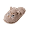 thumbnail image 4 of SAWOBUUN Cute Cat Slippers for Women Men Animal Fuzzy Plush Closed Toe House Slippers Soft Fluffy Warm Cozy Indoor Bedroom Shoes, 4 of 7