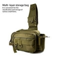 thumbnail image 3 of Multifunctional Fishing Tackle Bags Single Shoulder Crossbody Portable Gear Utility Outdoor Storage Bag Handbag Khaki, 3 of 9