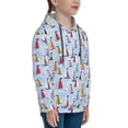 thumbnail image 3 of Lsque Sailboats And Seagulls Patten Youth Hoodie Sweatshirt Pullover with Kangaroo Pocket Boys and Girls Hoodie Warm Hoodie for Kids-Large, 3 of 6