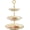 Rose, variant on GBBG Red Rose Pattern 3 Tiered CupCake Stand, Emboss Golden Leaves Edge Porcelain 3 Tier Pastry Desert Fruit Stand
