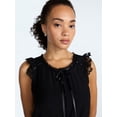thumbnail image 4 of Scoop Women’s Day Lace Trim Top, Sizes XS-XXL, 4 of 5