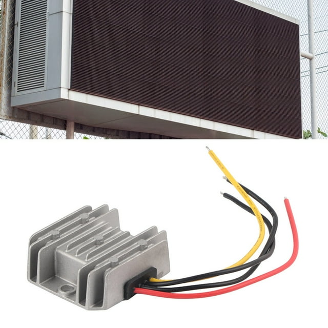 Waterproof 12V to 48V Power Converter Regulator Waterproof Power Converter Inverter 1A4L