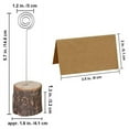 thumbnail image 3 of Soportes de Tarjetas de Lugar de Madera de 60 Piezas con Tarjetas de Lugar Kraft de Alambre En Espiral Soportes de NúMeros de Mesa de Madera Rústica Soportes de Tarjetas de Nombre, 3 of 5