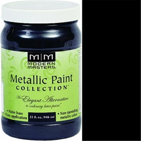 Modern Masters Me700 1 Qt Black Pearl Metallic Paint Semi Opaque