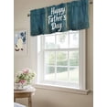 thumbnail image 6 of Fathers Day Valances for Windows, Rod Pocket Kitchen Valance Curtains - Soft & Washable Small Window Treatment for Living Room,&nbsp;Bathroom, Retro Wooden Grain , 42x12 Inch, 1 Panel, 6 of 9