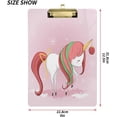 thumbnail image 3 of FMSHPON Cute Christmas Unicorn Clipboard Hardboard Wood Nursing Clip Board and Pull for Standard A4 Letter 13x9 inches, 3 of 8