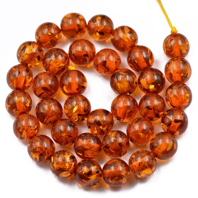 12 Mm De Resina Ronda Espaciador Joyería Haciendo Sueltas filamenti 15.5 Pulgadas Salvador Cuentas sueltas
