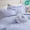 Blue - Full/Queen+2, variant on 4 Piece Full Queen Comforter Set Ruffle Edge Gingham Print Soft Microfiber Breathable All Season Blue