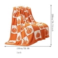 thumbnail image 3 of LEFXSMR Halloween Blanket Fleece Fall Throw Blanket for Couch with Pumpkin Decor Halloween Decoration for Home Holiday Sofa Bed, 59.05x78.74", 3 of 6