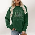 thumbnail image 4 of I Like Them Real Thick And Sprucey Christmas Sweatshirts for Women Long Sleeve Crewneck Funny Graphic Sweatshirt Pullover Top, 4 of 5