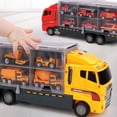 thumbnail image 5 of Esaierr Toddler Boys Fire Truck Vehicle Toys for Kids Boys Car Toys 3-7Y Alloy Mini Rescue Emergency Fire Engine Toys Simulation Cargo Car Toys with Sound Light Story Car Toys, 5 of 6