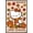 Barnwood Framed Version, variant on Hello Kitty: 2025 Harvest - Autumn Leaves and Plaid Bow Wall Poster, 22.375" x 34" Framed