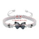 thumbnail image 2 of Pulseras para mujer, regalos para mujer, pulsera para enamorados, pulsera tejida a mano para San Valentín, joyería para novias, pulsera con dije de mariposa., 2 of 2