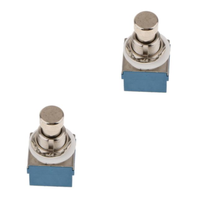 maskred 3PDT Stomp 9 Pins Footswitch Box Guitar Foot Stomp Pedal Effect Switch Style A 2Set