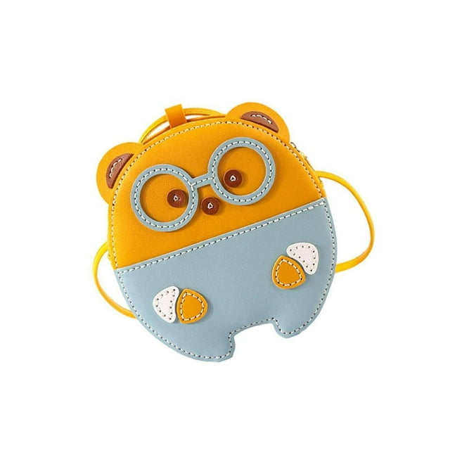 DIY Leather Crossbody Bag Kit Easy for Kids Leather Sewing Kits Yellow