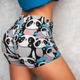 thumbnail image 4 of Lsque Panda Cute Hearts Pattern High Waisted Biker Shorts for Women-Tummy Control Fitness Athletic Workout Running Yoga Gym Shorts,Moisture-Wicking-Large, 4 of 9