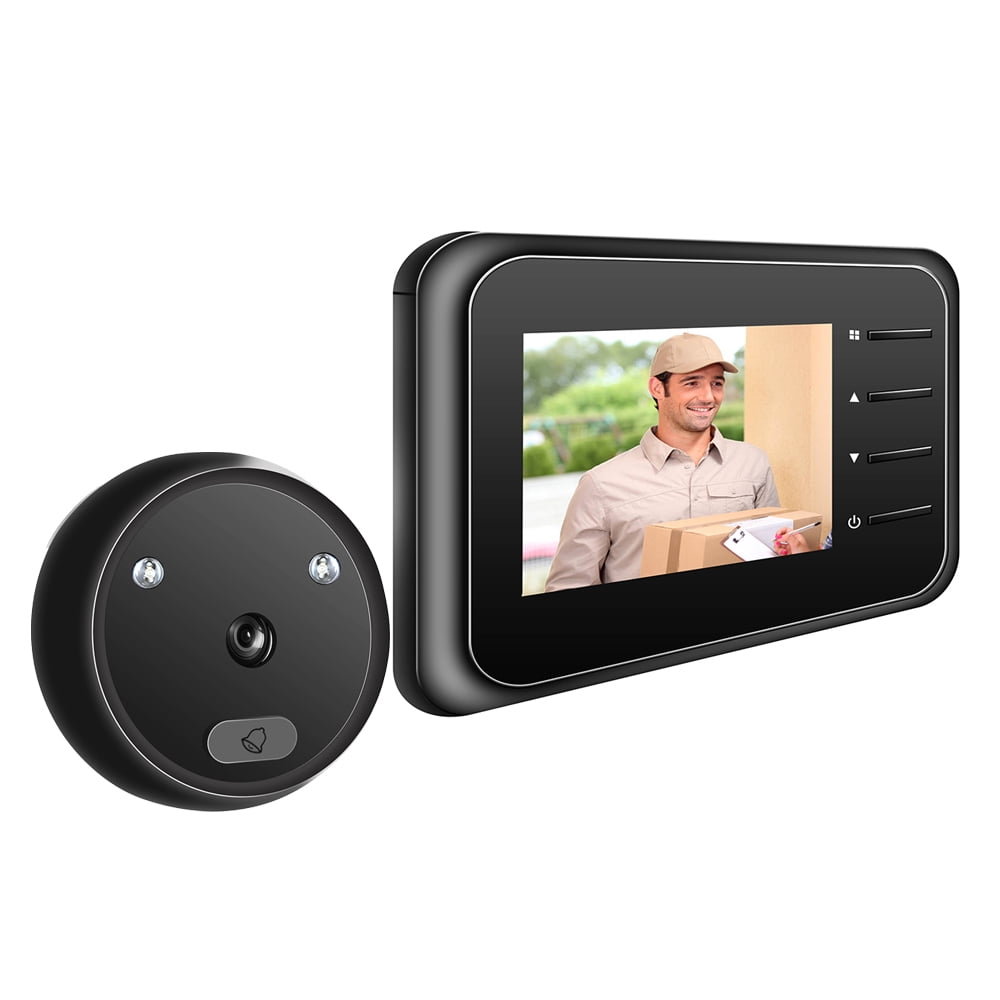 Doorbell,Wide-Angle Surveillance Lens for Home Security Wireless Door Viewer,HD 720P Door Peephole Digital Monitor Security Camera Smart Detection Intercom Viewer 