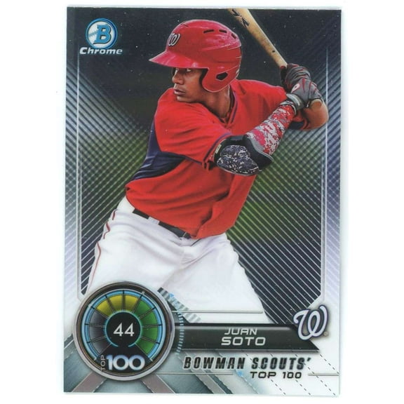 MLB 2018 Bowman Chrome Scouts' Top 100    Juan Soto BTP-44