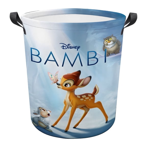 Bambi Laundry Basket Laundry Hamper Storage Basket Organizer Hamper Storage Bins for Clothes Toys Box Nursery Hamper Gift Basket with Handles 13.4 x 16.5 inches