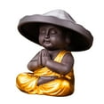 thumbnail image 4 of Buddha Statue, Tea Pet Ornament, Hand Carved Ornament Meditating Figurines, Sitting Buddha Statue, Buddha Sculpture for Desktop, Indoor D, 4 of 8