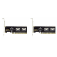 thumbnail image 1 of 2X PCIe 4.0 X16 to 4 Ports NVMe-Compatible Expansion Card PCI-E Gen4/3 SlimSAS 8I SFF8654 Graphics Card Adapter, 1 of 5
