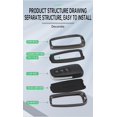 thumbnail image 3 of Key Fob Cover Compatible with Toyota Highlander RAV4 Camry Corolla Avalon C-HR Prius Prius Prime GT86 2016-2024 Keychain Case Holder Protector,A-Keychain, 3 of 7