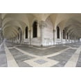 thumbnail image 2 of Kaveney, Wendy 32x23 Black Ornate Wood Framed with Double Matting Museum Art Print Titled - Italy, Venice Walkways in the Doges Palace, 2 of 4