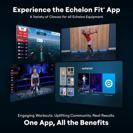 Echelon Bluetooth Rowing Machine, Foldable Design, 32 Levels, Total Body Cardio Workout
