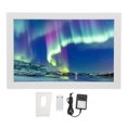 thumbnail image 2 of Digital Picture Frame ABS Photo Display Touch Screen HD 17in Smart Digital Picture Frame With Remote Control 100-240V For Home White, 2 of 8