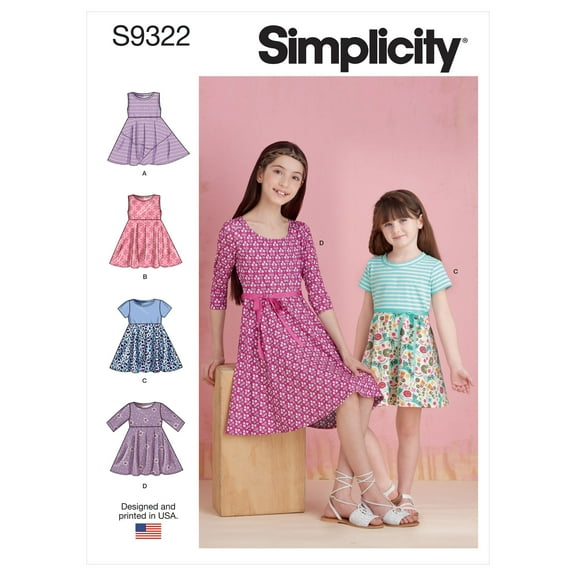 Simplicity Patterns Sizes 7-8-9-10-12-14 7-8-9-10-12-14