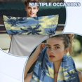 thumbnail image 5 of Uorisanigo Car Seat Towel Cover Protector Sweat Proof Portable Summer Coconut Tree Front Seat Protector Car Accessories Sweat Towel Bucket Seat Covers Universal for Auto Truck Van SUV, 5 of 8
