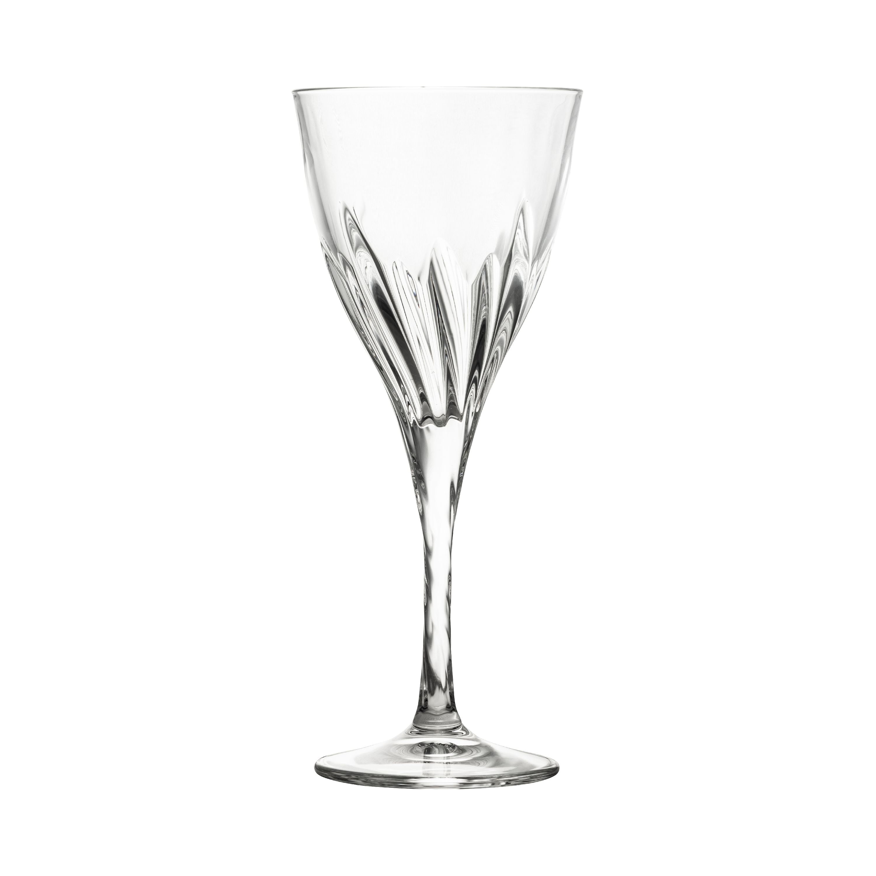 10 Strawberry Street Fluente 8 Oz Goblet Crystal Glass, Set of 6