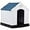 Blue & White, variant on Giantex Dog House for Small Dogs, Waterproof Plastic Dog Houses with Air Vents and Elevated Floor, Easy to Assemble, Outdoor Cat Feeding Station Indoor Patio Backyard Dog Kennel House, Gray