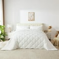 thumbnail image 2 of Oversized King Comforter, Extra Large King Size Grey Comforter for California Bed, Super King Lightweight Breathable Bed Set for All Season with 2 Matching Pillow Cases, 2 of 7
