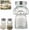 Dog, variant on Cat And Dog Salt And Pepper Shakers, Glass Bottle, Stainless Steel Lids, For Kitchen Cooking Table Camping