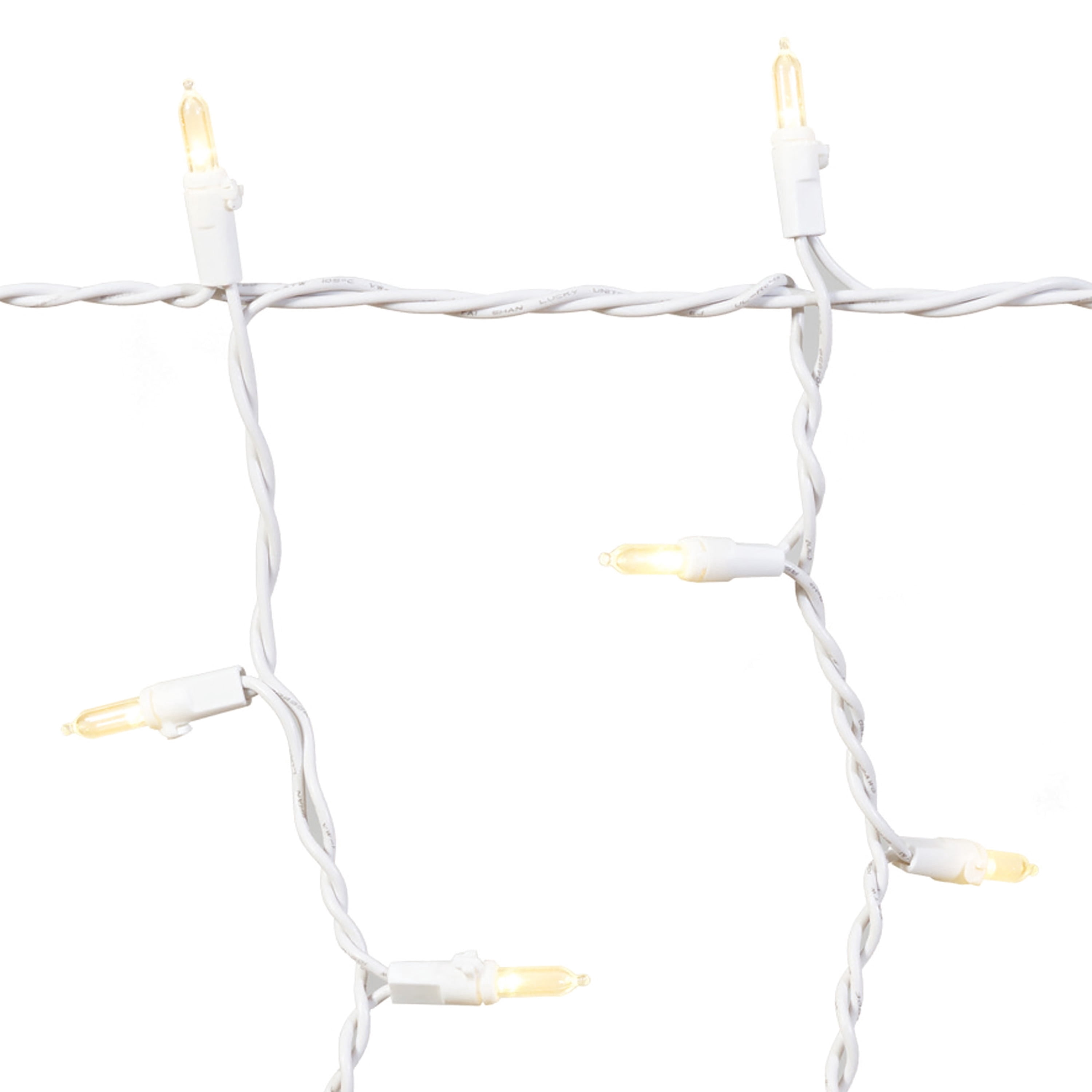 Indoor/Outdoor 300-Count LED Christmas Icicle Lights, Warm White, White Wire, 18', by Holiday Time