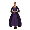 thumbnail image 4 of Victorian Gothic Ball Gown Dress with Lace Details & Choker Necklace - Renaissance Inspired Evening Dress, 4 of 6