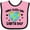 Pink and Black, variant on Inktastic Make Every Day Earth Day with Hearts and Stars Boys or Girls Baby Bib