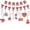 D, variant on 4th/Fourth of July Patriotic Decorations Set - Red White Blue Paper Fans,USA Flag Pennant,Star Streamer,Pom Poms,Hanging Swirls Party Decor Supplies(Set of 1, #A)